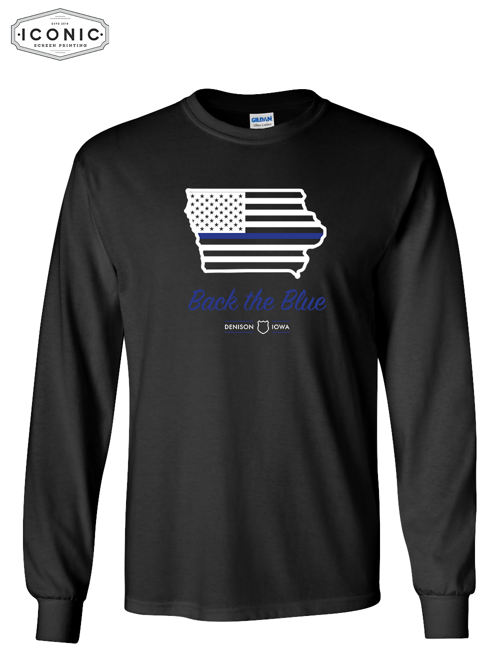 Back The Blue Iowa - Ultra Cotton Long Sleeve