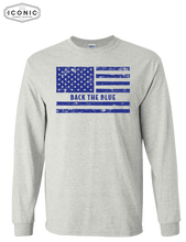 Load image into Gallery viewer, US Flag Back The Blue - Ultra Cotton Long Sleeve
