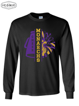 Load image into Gallery viewer, Monarch Cheer Pom (Glitter Print) - Ultra Cotton Long Sleeve
