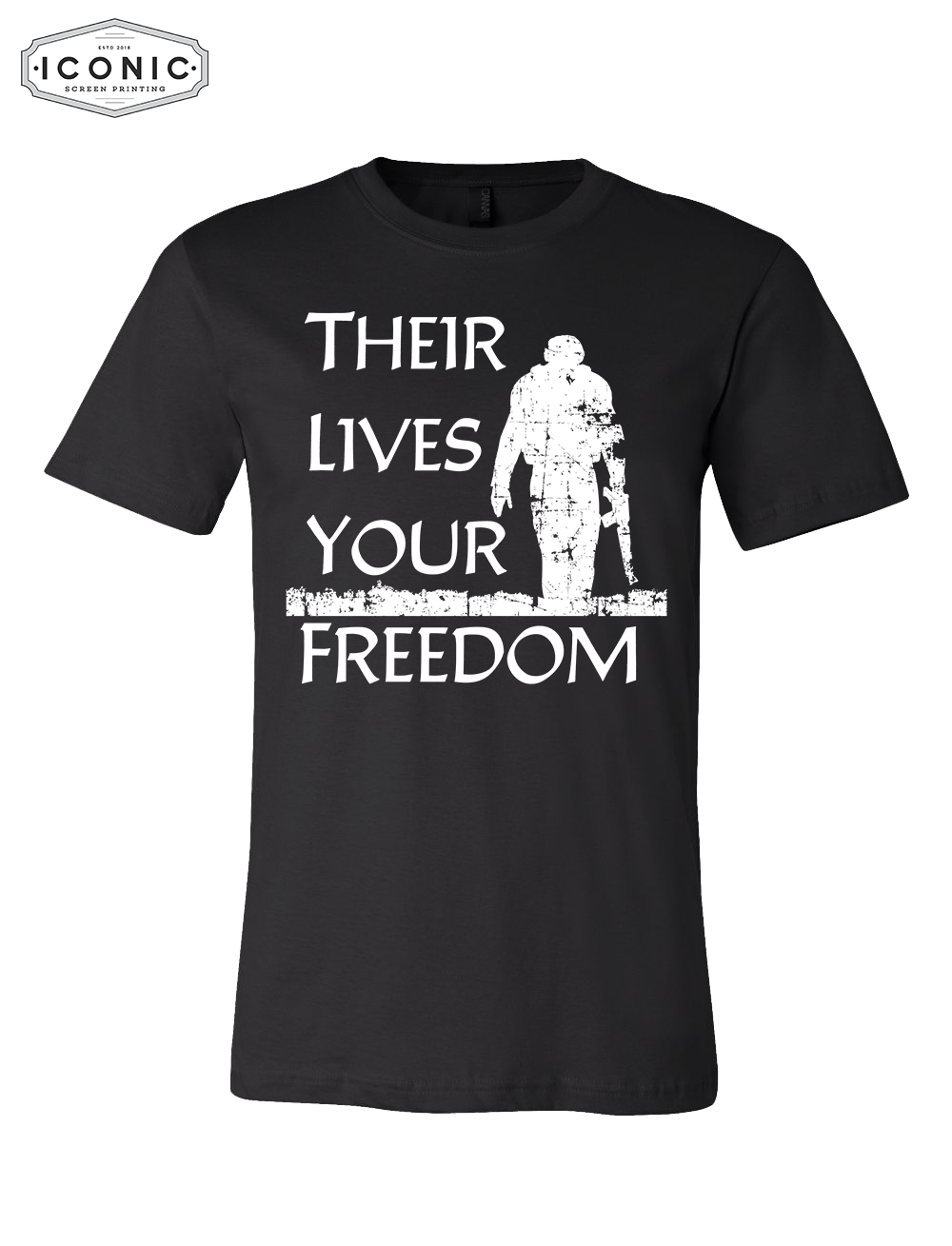Their Lives Your Freedom  - Unisex Jersey Tee