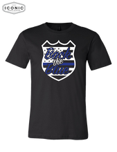 Load image into Gallery viewer, Back The Blue Shield- Unisex Jersey Tee
