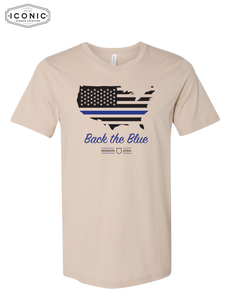 Back The Blue United States - Unisex Jersey Tee