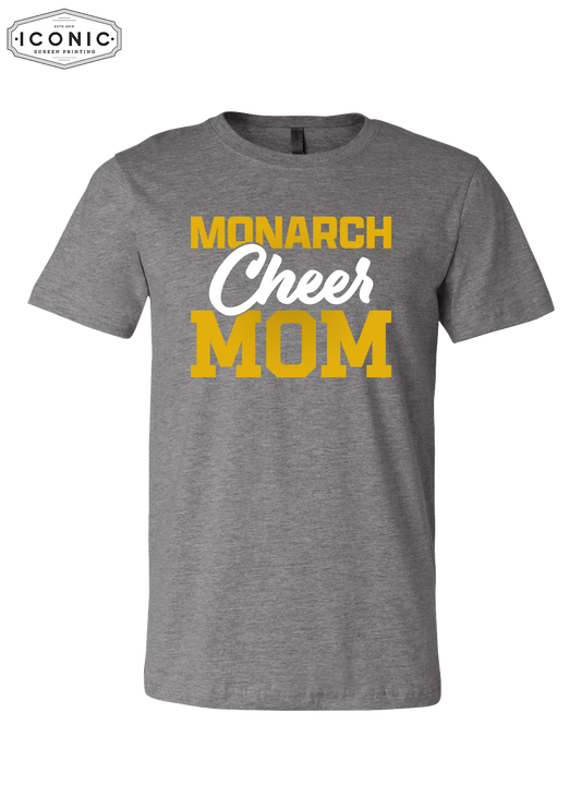 Cheer Mom (Glitter Ink) - Unisex CVC Jersey Tee