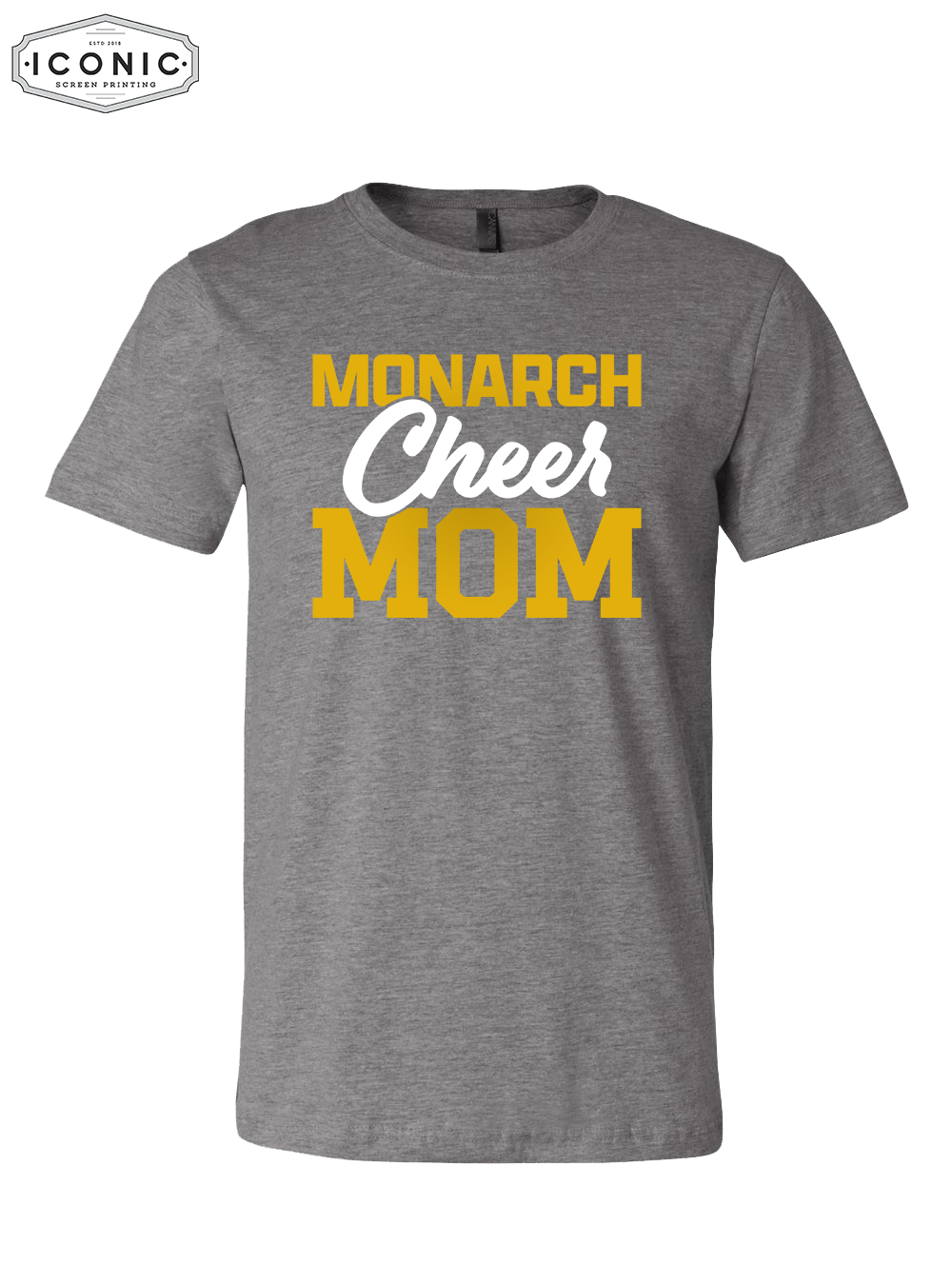 Cheer Mom (Glitter Ink) - Unisex CVC Jersey Tee