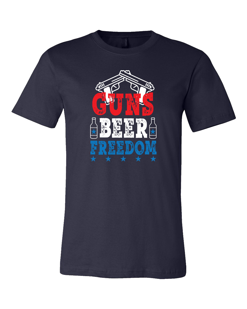 Guns Freedom Beer - Unisex Jersey Tee - Clearance