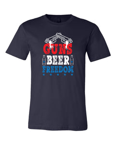 Guns Freedom Beer - Unisex Jersey Tee