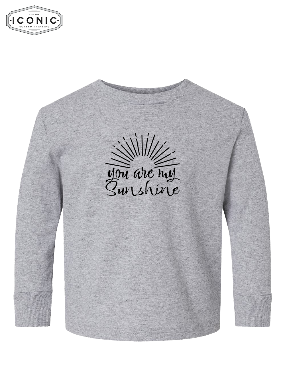 You Are My Sunshine - Toddler Long Sleeve Cotton Jersey Tee