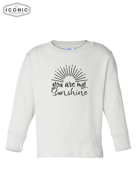 You Are My Sunshine - Toddler Long Sleeve Cotton Jersey Tee