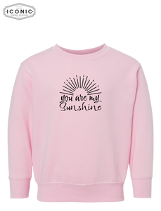 You Are My Sunshine - Toddler Fleece Crewneck Sweatshirt