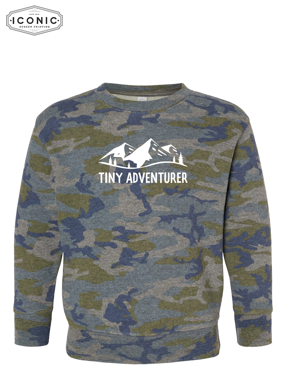 Tiny Adventurer - Toddler Fleece Crewneck Sweatshirt