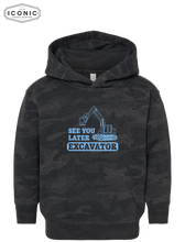 Load image into Gallery viewer, See You Later Excavator - Toddler Pullover Fleece Hoodie
