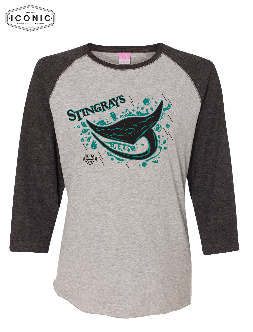 Stingrays - Women's Baseball Jersey 3/4 Sleeve