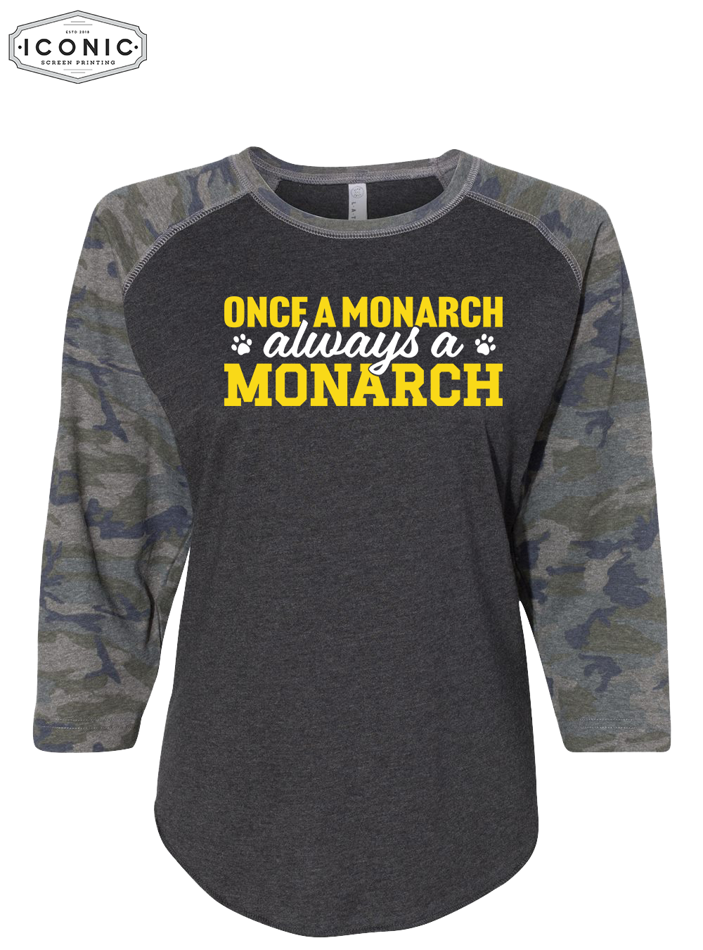 Always A Monarch - Women's Baseball Jersey 3/4 Sleeve