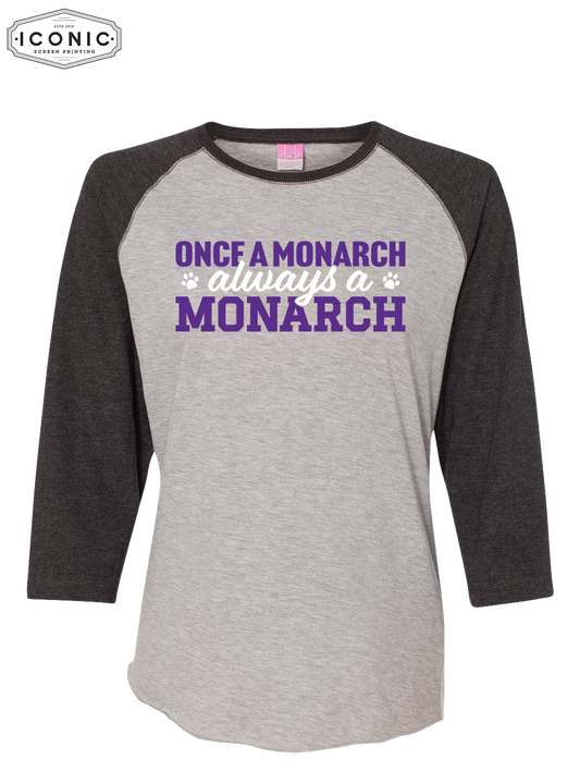 Always A Monarch - Women's Baseball Jersey 3/4 Sleeve