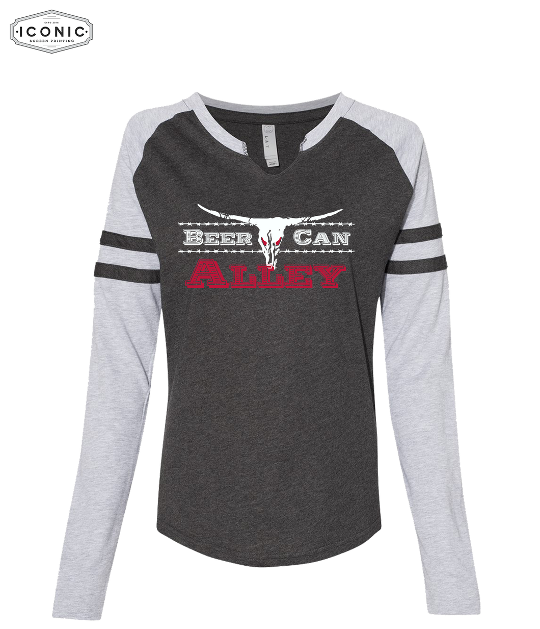 BCA - Women's Fine Jersey Mash Up Long Sleeve