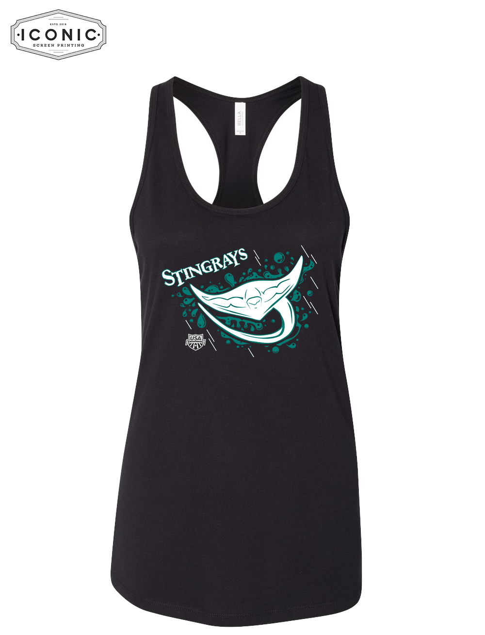 Stingrays - Women's Jersey Racerback Tank