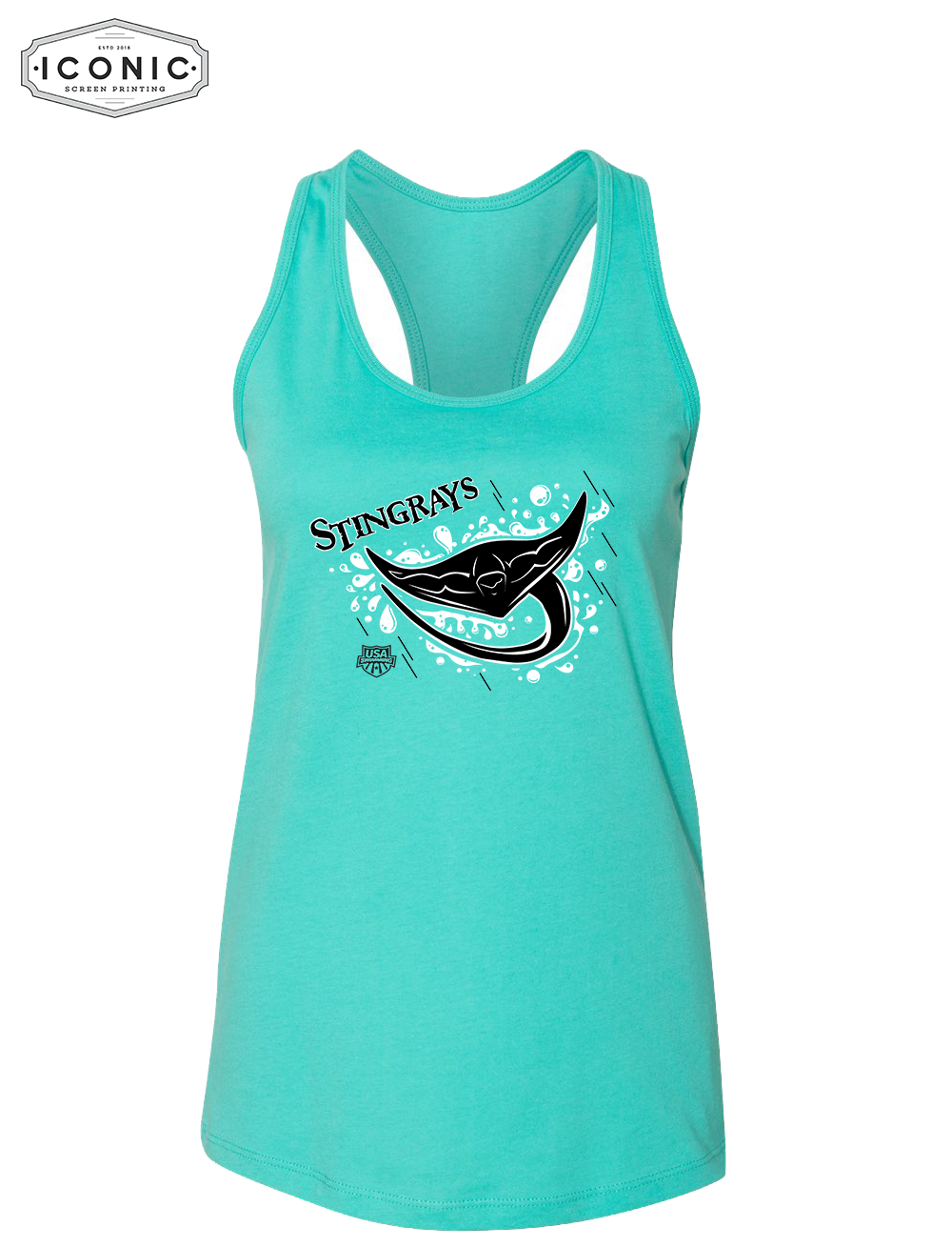 Stingrays - Women's Jersey Racerback Tank