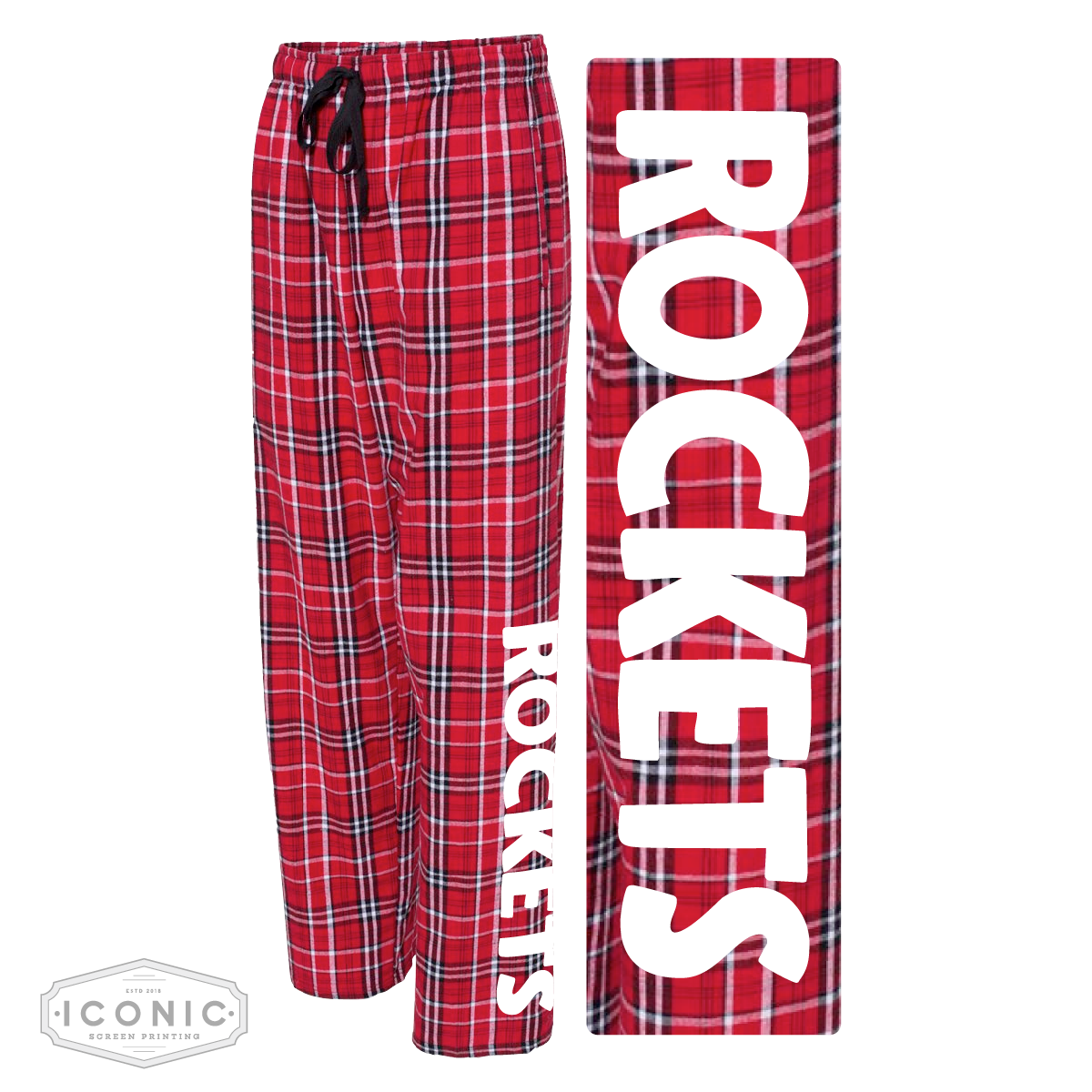 Rockets - Red/White Boxercraft-Flannel Pants with Pockets