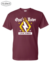 Load image into Gallery viewer, Opal &amp; Esther Live Free - DryBlend T-shirt
