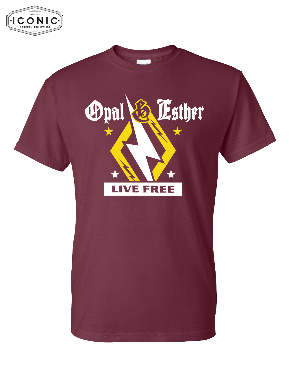 Opal & Esther Live Free - DryBlend T-shirt
