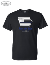 Load image into Gallery viewer, Back The Blue Iowa - DryBlend T-shirt
