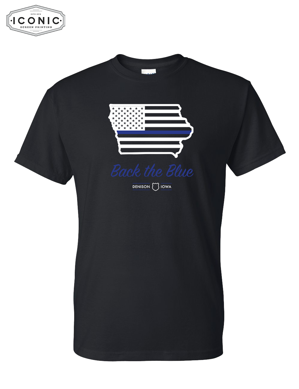 Back The Blue Iowa - DryBlend T-shirt