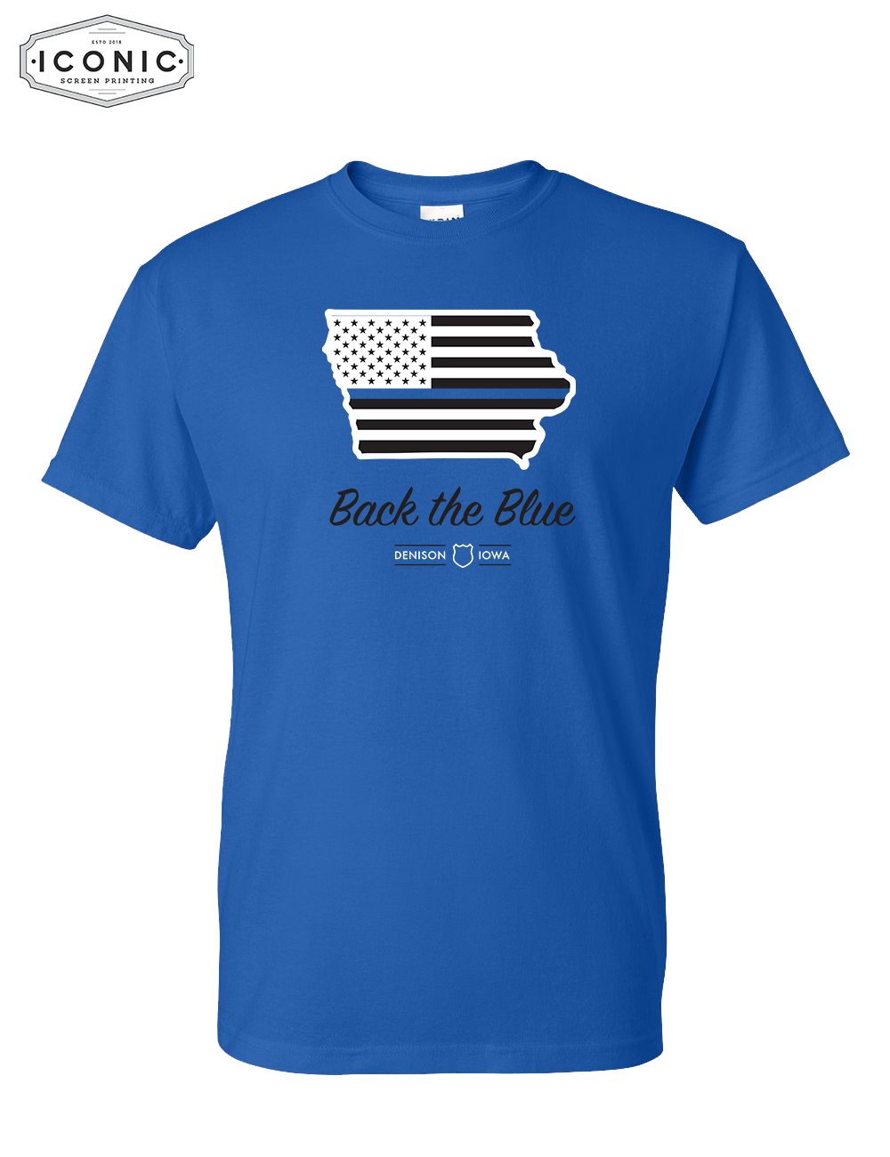 Back The Blue Iowa - DryBlend T-shirt