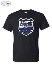 Load image into Gallery viewer, Back The Blue Shield - DryBlend T-shirt
