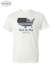 Load image into Gallery viewer, Back The Blue United States - DryBlend T-shirt
