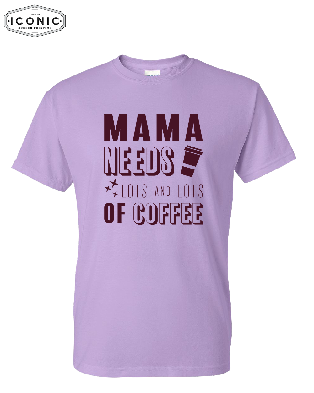 Mama Needs Coffee Shirt Large / Hot Pink