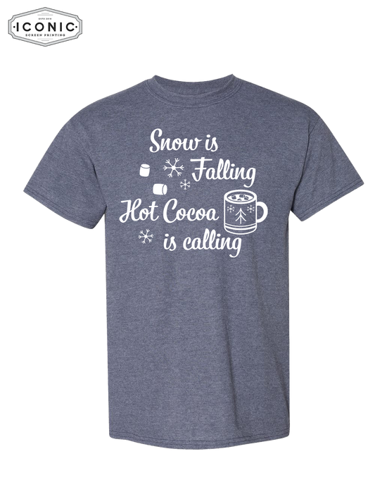 Snow is Falling, Cocoa Is Calling - DryBlend T-Shirt