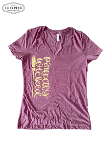Perfectly Wicked - Women’s Triblend Deep V-Neck Tee