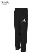 Load image into Gallery viewer, Rieber Contracting - NuBlend Open Bottom Sweatpants with Pockets - Embroidery
