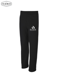 Rieber Contracting - NuBlend Open Bottom Sweatpants with Pockets - Embroidery