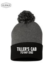 Load image into Gallery viewer, Tiller&#39;s Cab - Pom Pom 12&quot; Knit Beanie
