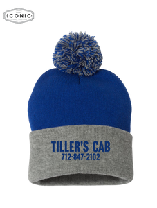 Tiller's Cab - Pom Pom 12" Knit Beanie