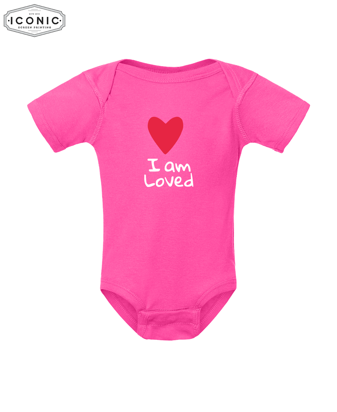 I Am Loved P&L - Infant Baby Rib Bodysuit