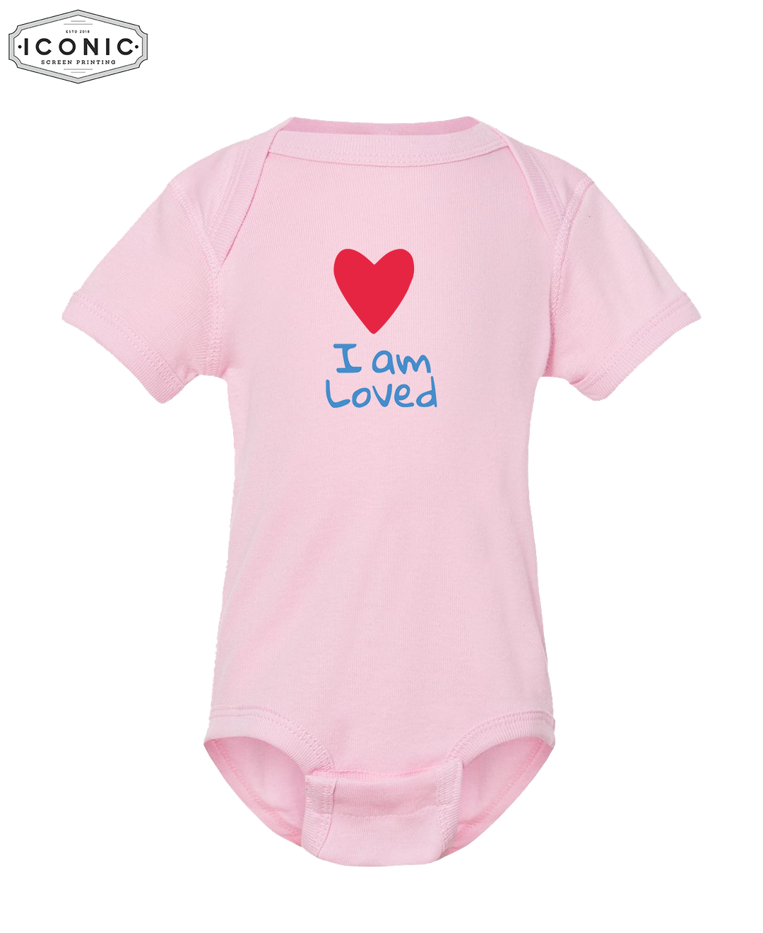 I Am Loved P&L - Infant Baby Rib Bodysuit