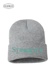 Load image into Gallery viewer, Stingrays - Solid 12&quot; Cuffed Beanie
