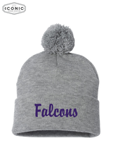 Load image into Gallery viewer, Falcons - Sportsman - Pom-Pom 12&quot; Knit Beanie
