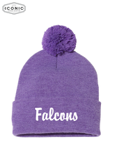 Load image into Gallery viewer, Falcons - Sportsman - Pom-Pom 12&quot; Knit Beanie
