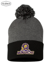 Load image into Gallery viewer, Monarchs Sportmans - Pom Pom 12&quot; Knit Beanie
