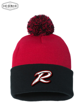 Load image into Gallery viewer, AWV &quot;R&quot; Sportsman - Pom-Pom 12&quot; Knit Beanie

